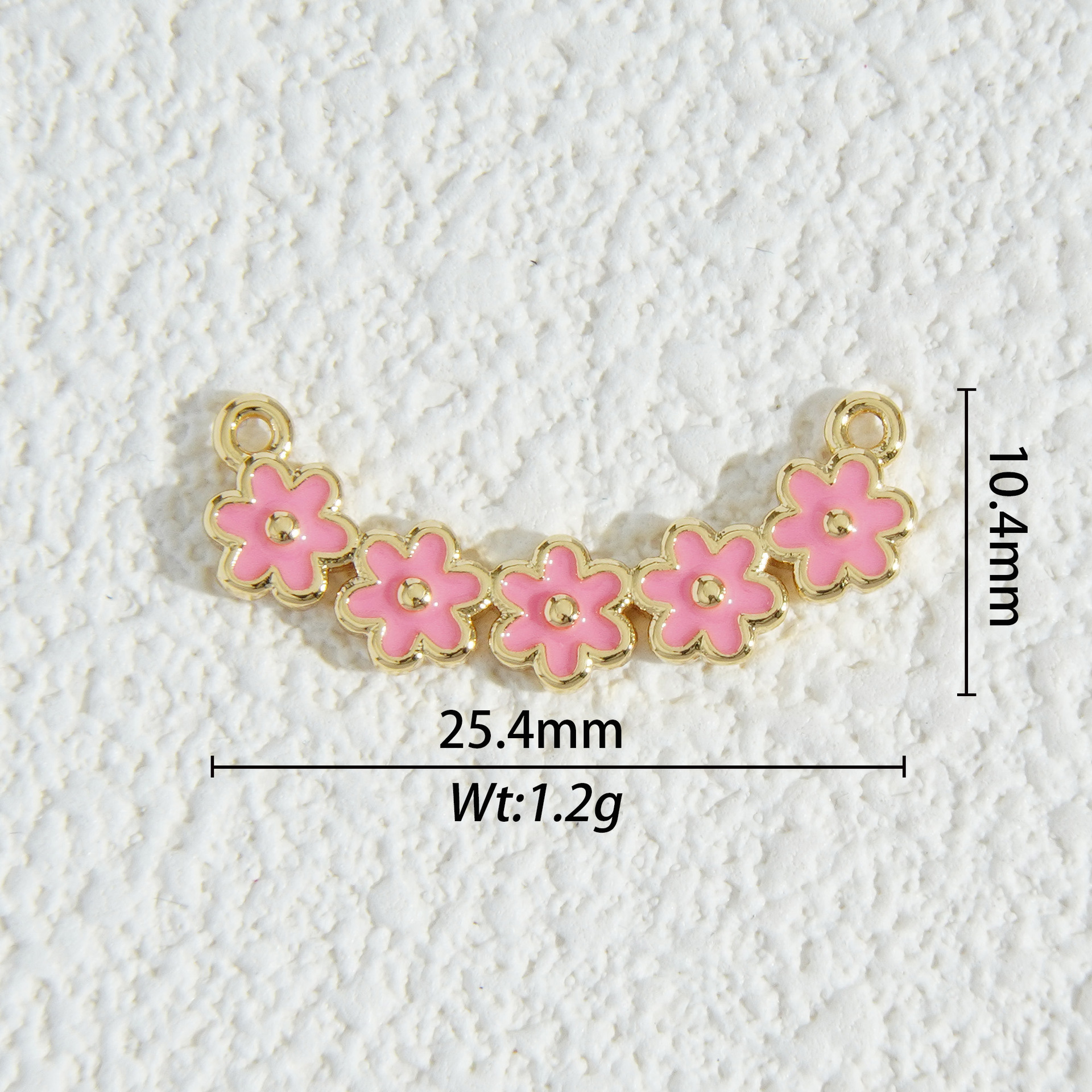 18K oro micro-cristalino accesorios de piedra estrella luna mariposa flores amor colgante DIY collar material pendientes