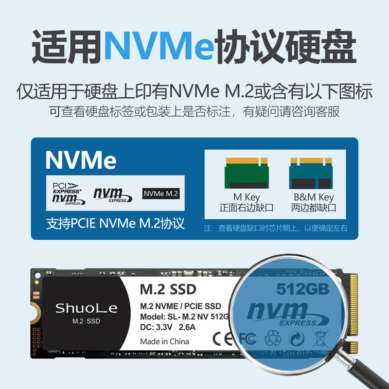 M.2 新しくアップグレードされたネジ不要の USB3.2 外部 Type-C インターフェイス NVME プロトコル ソリッド ステート モバイル ハード ドライブ ボックス|undefined