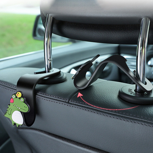Yiju Car Seat Hook Wholesale Car Rear Seat Back Cartoon Hook Little Dinosaur Car Hook Manufacturer