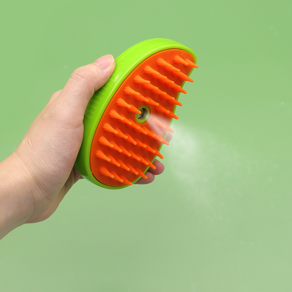 Peine en spray para mascotas Peine de masaje Peine de vapor Peine de gato Peine especial para pelaje flotante Peine de mango para depilación de gato