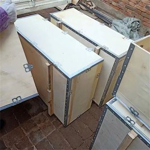 Customized Detachable Steel-Strap Wooden Crates for Logistics and Warehousing, Durable and Sturdy for Precision Instrument Turnover, Fumigation-Free, Specially Designed for Logistics Use