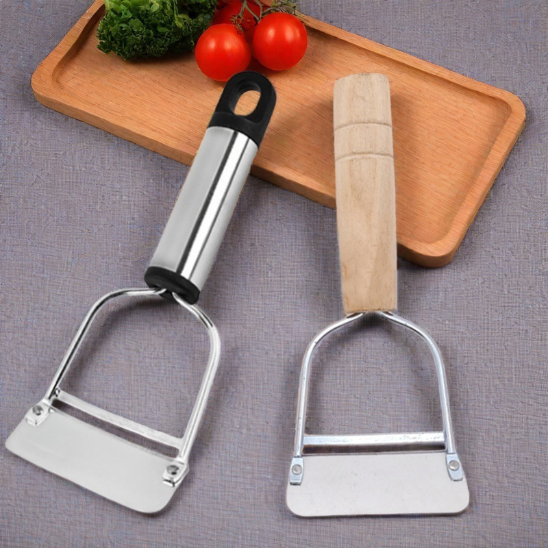 露店1元店木柄引っ張り皮むきナイフ家庭用瓜果皮むき器キッチン皮むき器ステンレス皮むき器|undefined