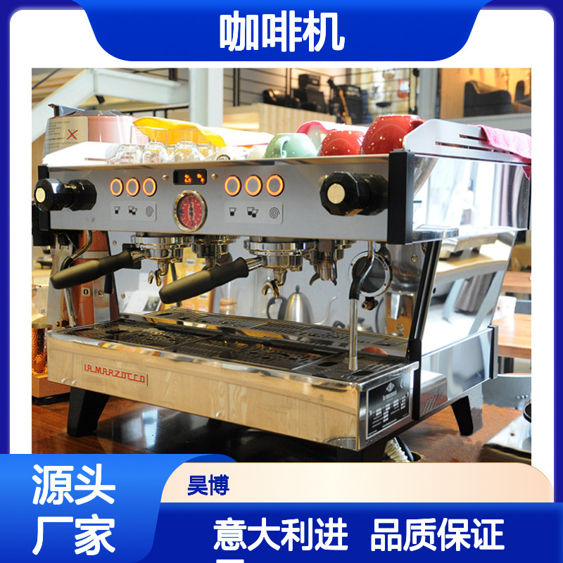 La Marzocco Coffee Machine in Stainless Steel Color, Italian Semi-Automatic with Electronic Control, Dual Boiler with Electronic Temperature Control, and More La Marzocco Coffee Machine in Stainless Steel Color, Italian Semi-Automatic with Electronic Control, Dual Boiler with Electronic Temperature Control, and More