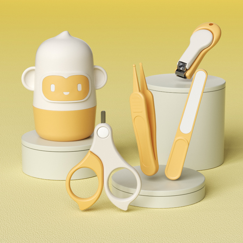 Мультяшная обезьяна-желтый