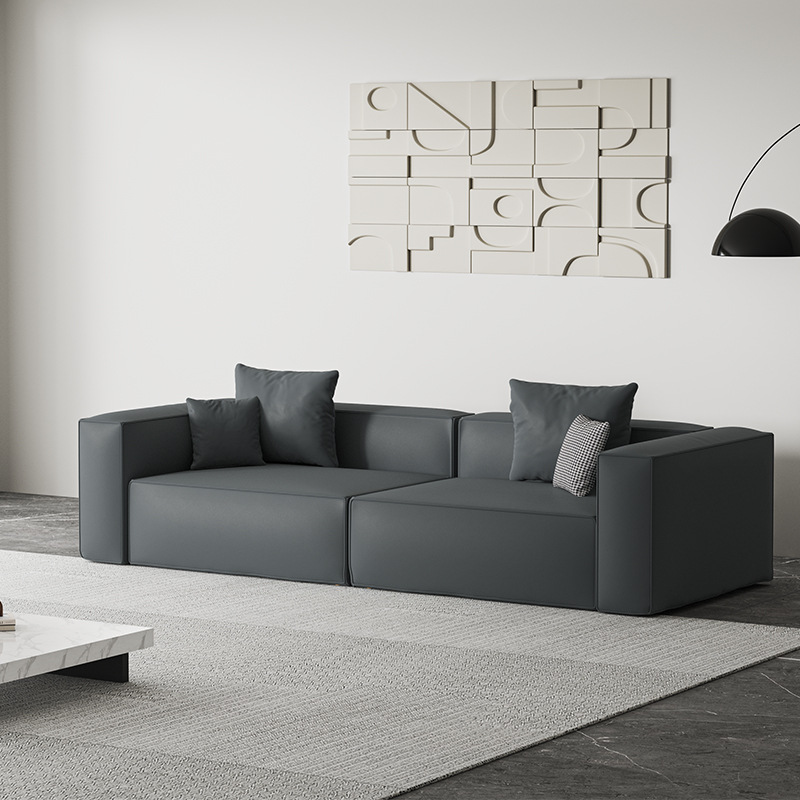 真皮沙发头层牛皮三人直排简约现代大小户型贵妃组合现代客厅转角