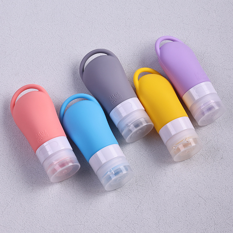 Viajar botella de subempaque portátil al por mayor loción loción de loción juego de botella vacía pequeña botella de subempaque de silicona de grado alimenticio