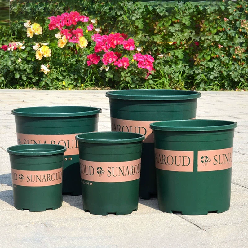 Круглый пластиковый цветочный горшок, рабочий стол, балкон, pothos, цветочный горшок из клубничной смолы, высокий новый цветочный горшок с контролем корня, галлон