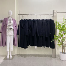 银钻世家100%山羊绒大衣专柜撤柜批发品牌折扣女装外套尾单清货