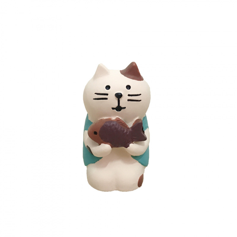 생선 구이 파란 고양이