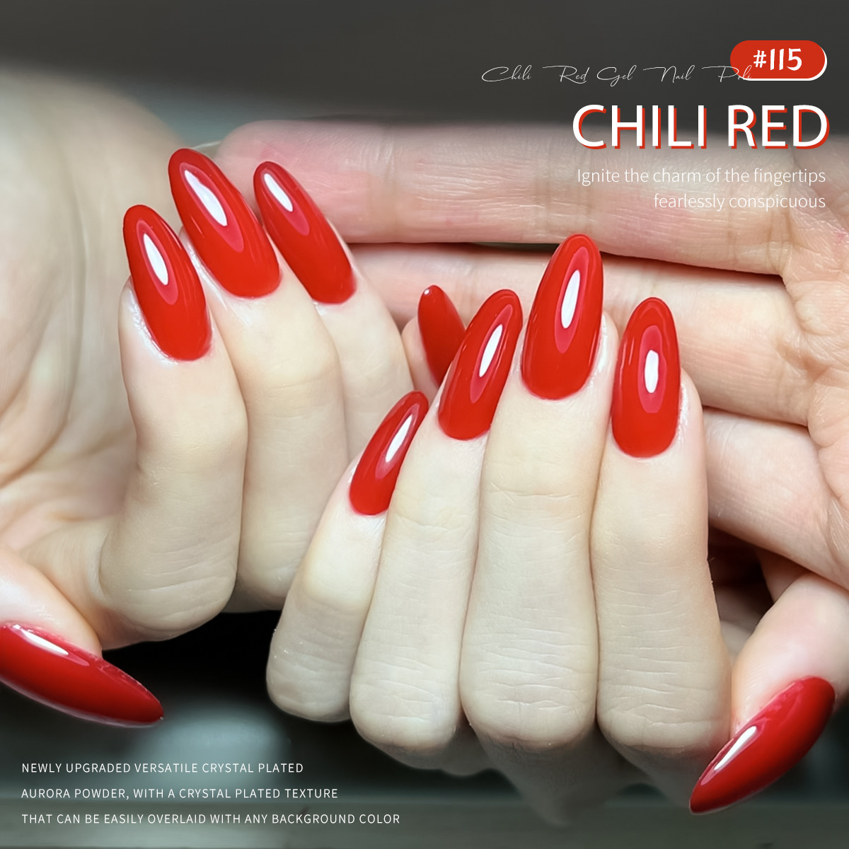 Pimentón pegamento de nail rojo 2025 nuevo popular en línea de alta calidad chica caliente estilo de manicura especial