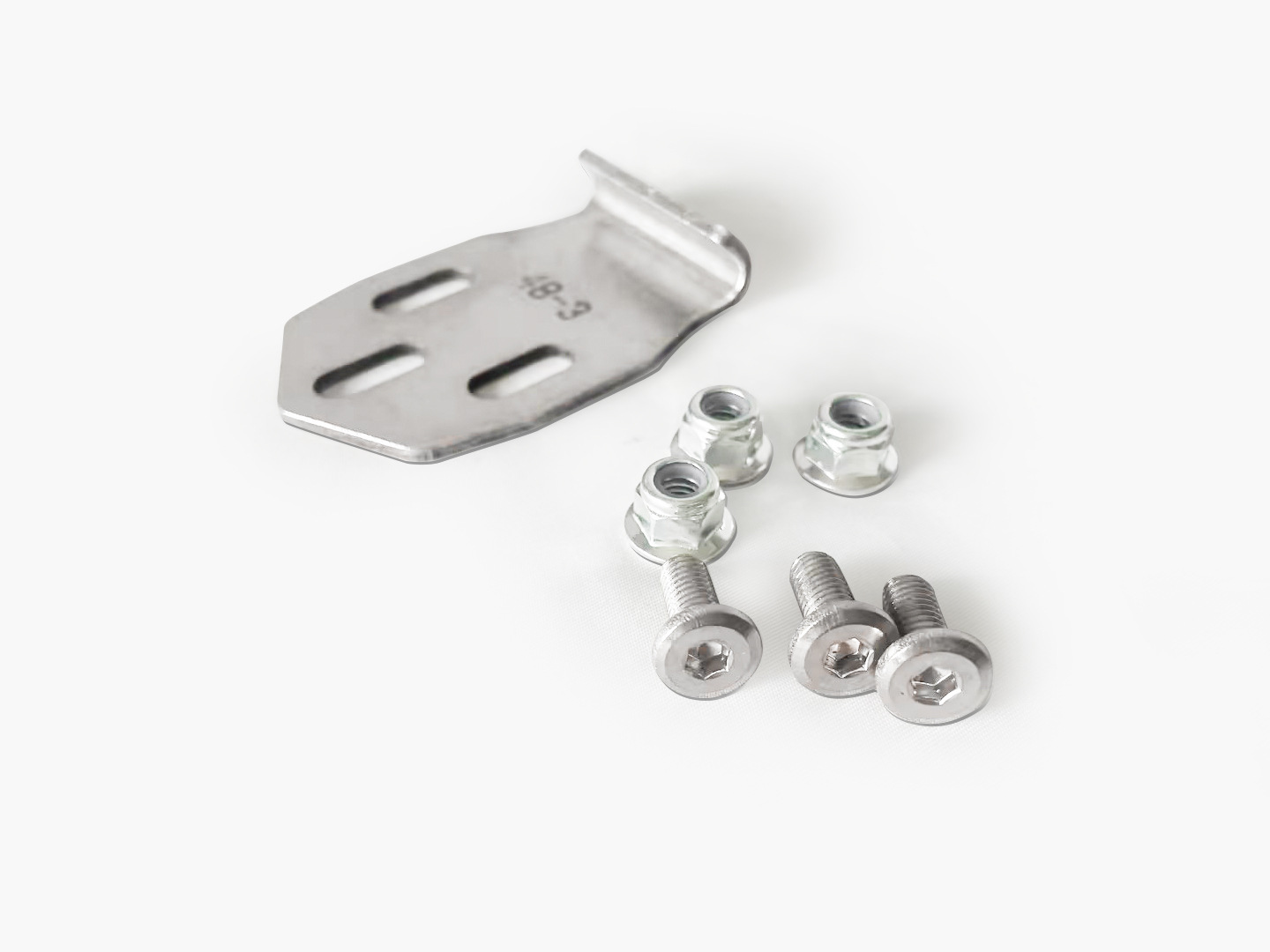 Paquete de accesorios de caja de cola de aleación de aluminio de motocicleta Paquete de tornillo cerradura de cilindro de liberación rápida placa base paquete de instalación Paquete de accesorios de caja lateral