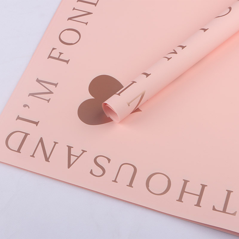 핫 스탬핑 귀족 진심 - 로즈 핑크 20매/팩, 56cm*56cm