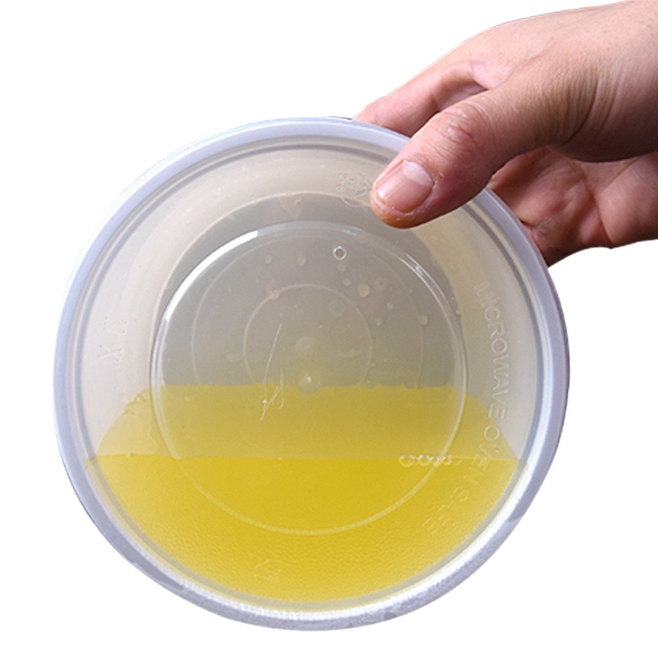 Wholesale Pp Disposable Bowls, Food-Grade Takeaway Bowls, Disposable Plastic Bowls with Lids, Rice Bowls, Round Takeaway Boxes, Lunch Boxes