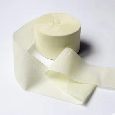4.5cm*10m彩色皱纹纸卷拉花彩带婚庆婚礼生日圣诞派对背景墙布置|undefined