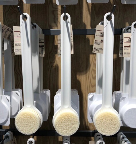 Bath brush soft bristle back artifact bath brush long handle Japanese mud bath body dry brush adult good quality non-slip