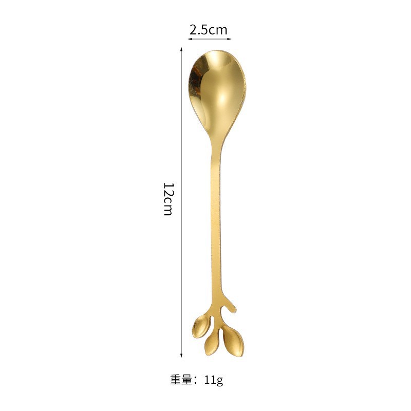 황금 잎 숟가락