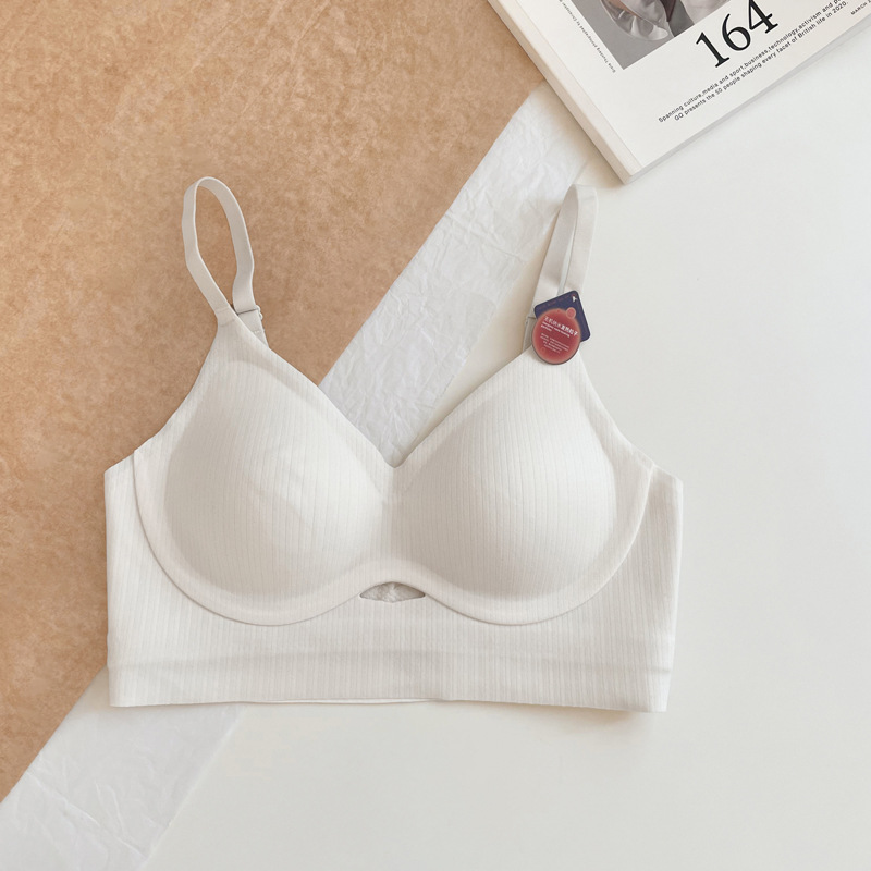 8842 otoño e invierno taza fija térmica ropa interior de las mujeres pequeño cofre grande y cómodo transpirable que recibe el pecho anti-flacidez sujetador de soporte superior