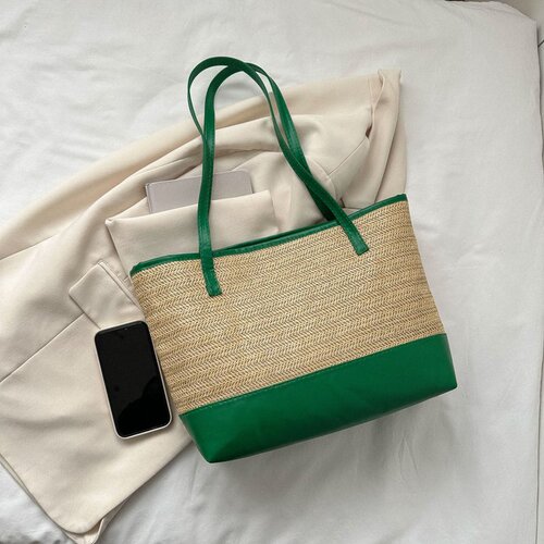 Straw woven bag for women  new personality ins style woven bag simple beach texture single shoulder handbag for women