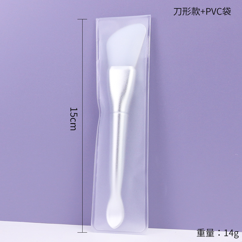 Cuchara de excavación en forma de melón plateado en forma de cuchillo pequeño/bolsa de PVC