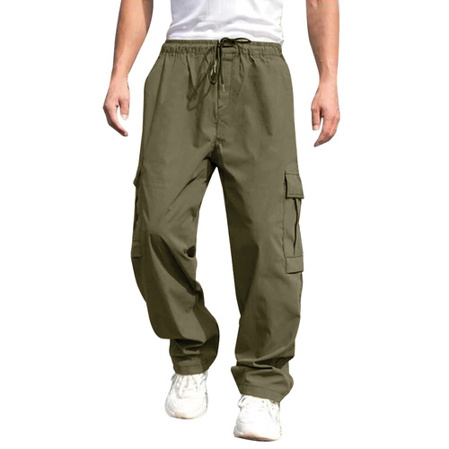 Cross-border  Amazon Summer New Men's Work Pants European and American Men Loose Straight Leg Casual Pants for Men