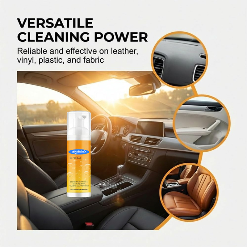 Kineshinex Leather Care Cleaner Effectively Removes Stains and Provides a Brightening Effect, Helping to Prevent Cracking