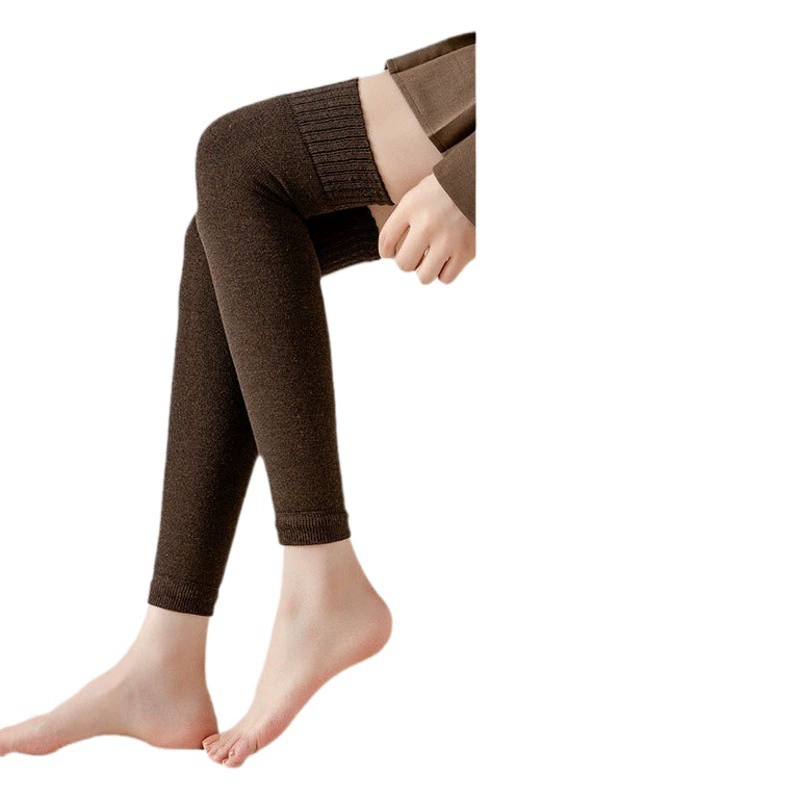 Женские утолщенные наколенники выше колена, утепленные наколенники с подкладкой из флиса, зимние женские высокие наколенники с длинными ногами, с подкладкой выше колена