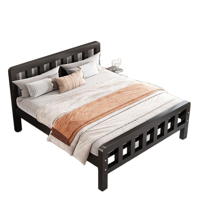 Cama de hierro gruesa y gruesa cama de marco de hierro ensamblada cama de hierro forjado cama de hierro forjado doméstica cama de tablero compacto cama individual reforzada cama de adultos
