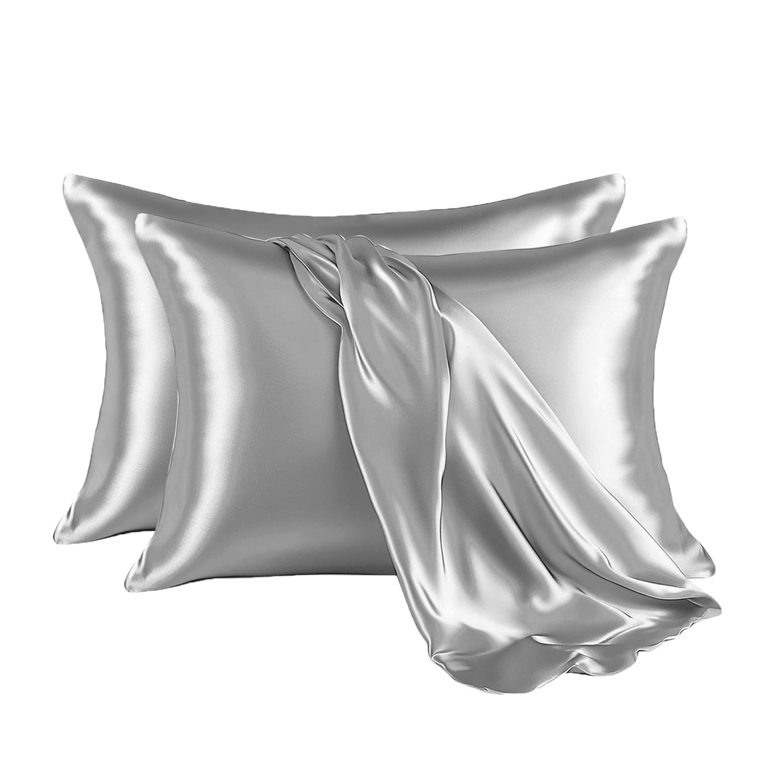 Simulación transfronteriza seda seda seda sobre de almohada de comercio exterior fábrica directa venta al por mayor almohada de color sólido + impresión.