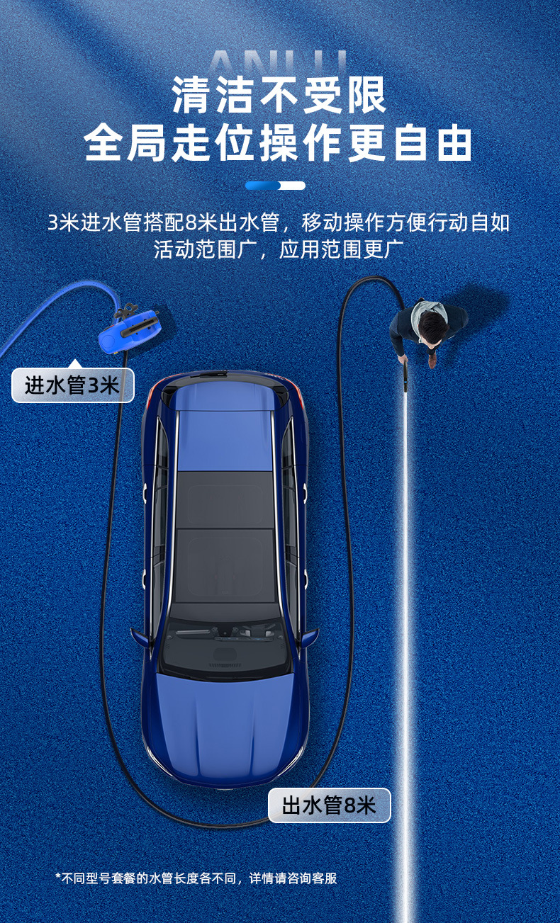 1400W Copper Wire Sensor Motor Anlu Car Washing Machine Household High-Pressure High-Power Copper Core Sensor Motor Booster Pump