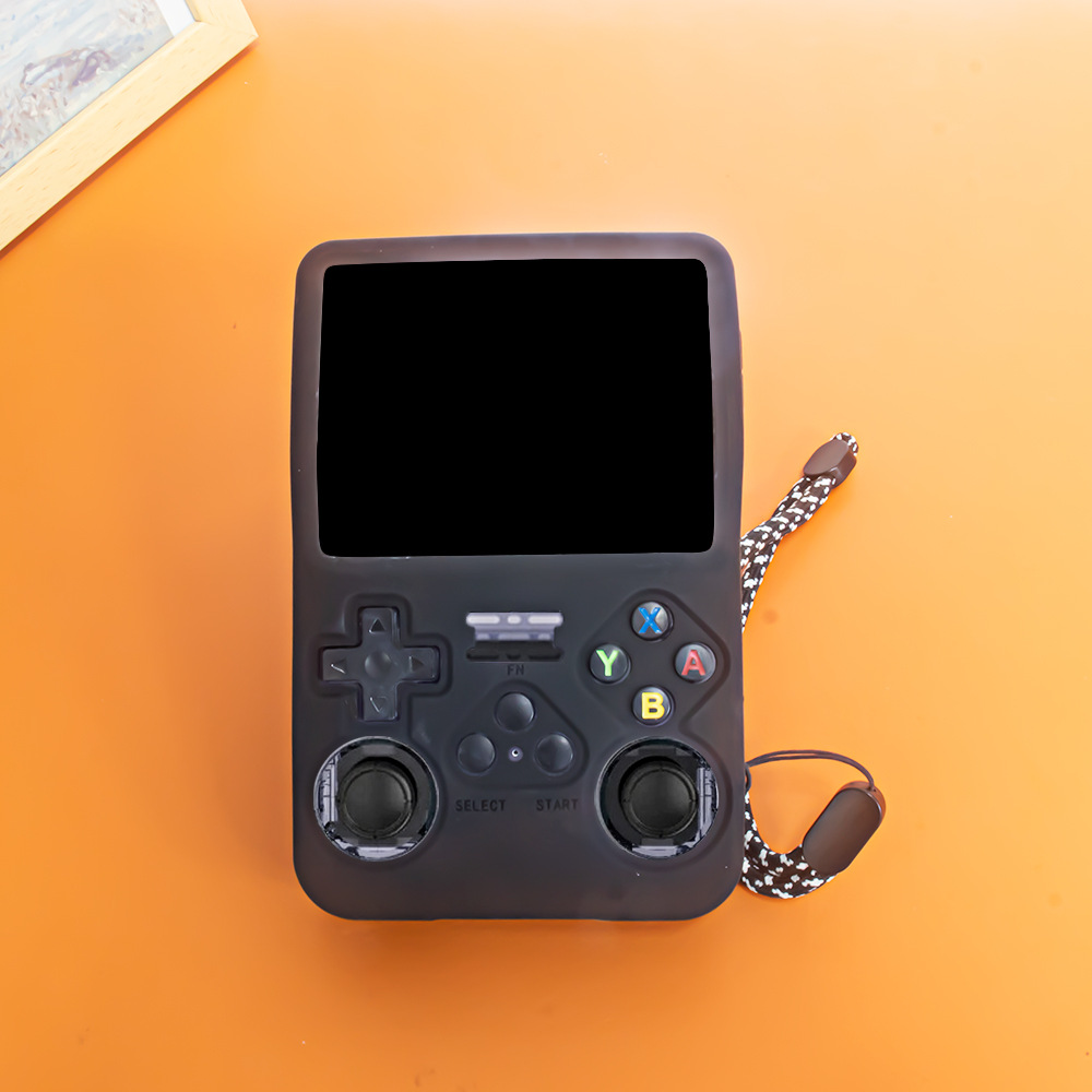 Para ANBERNIC Anbnick R36S consola de juegos portátil funda protectora de silicona color sólido caja de almacenamiento simple