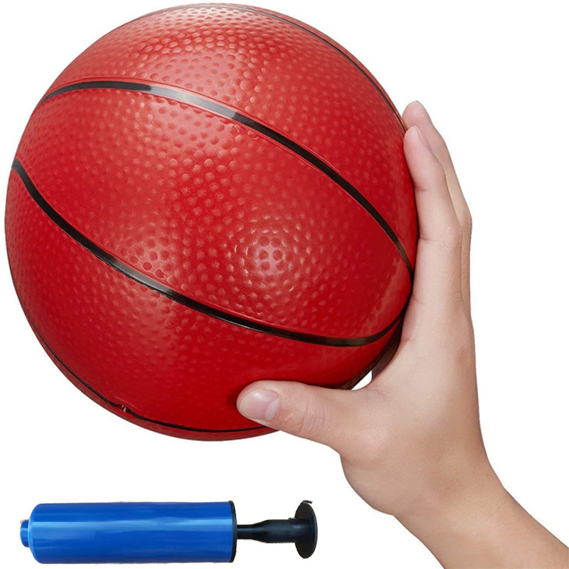 玩具篮球 加厚2个起批儿童尺寸3号18cm耐玩工厂直营充气篮球搪胶