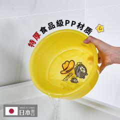 日本の極厚プラスチック洗面器新素材ベビー漫画食品グレード小さな洗面器洗面器赤ちゃんと子供の洗顔