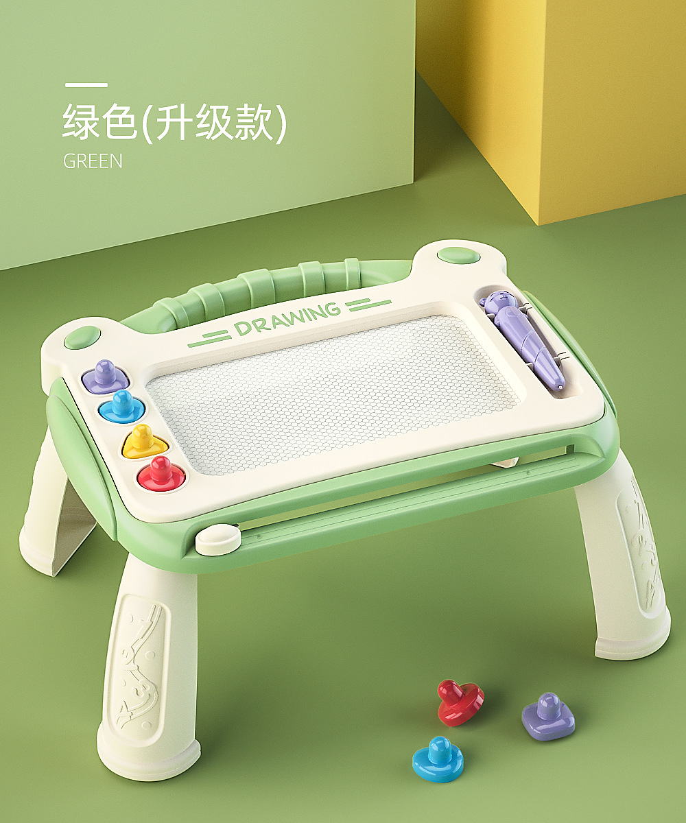 Pata de escritorio para niños con junta de dibujo de sello tablero de escritura magnético soporte infantil hogar multi-funcional graffiti juguete