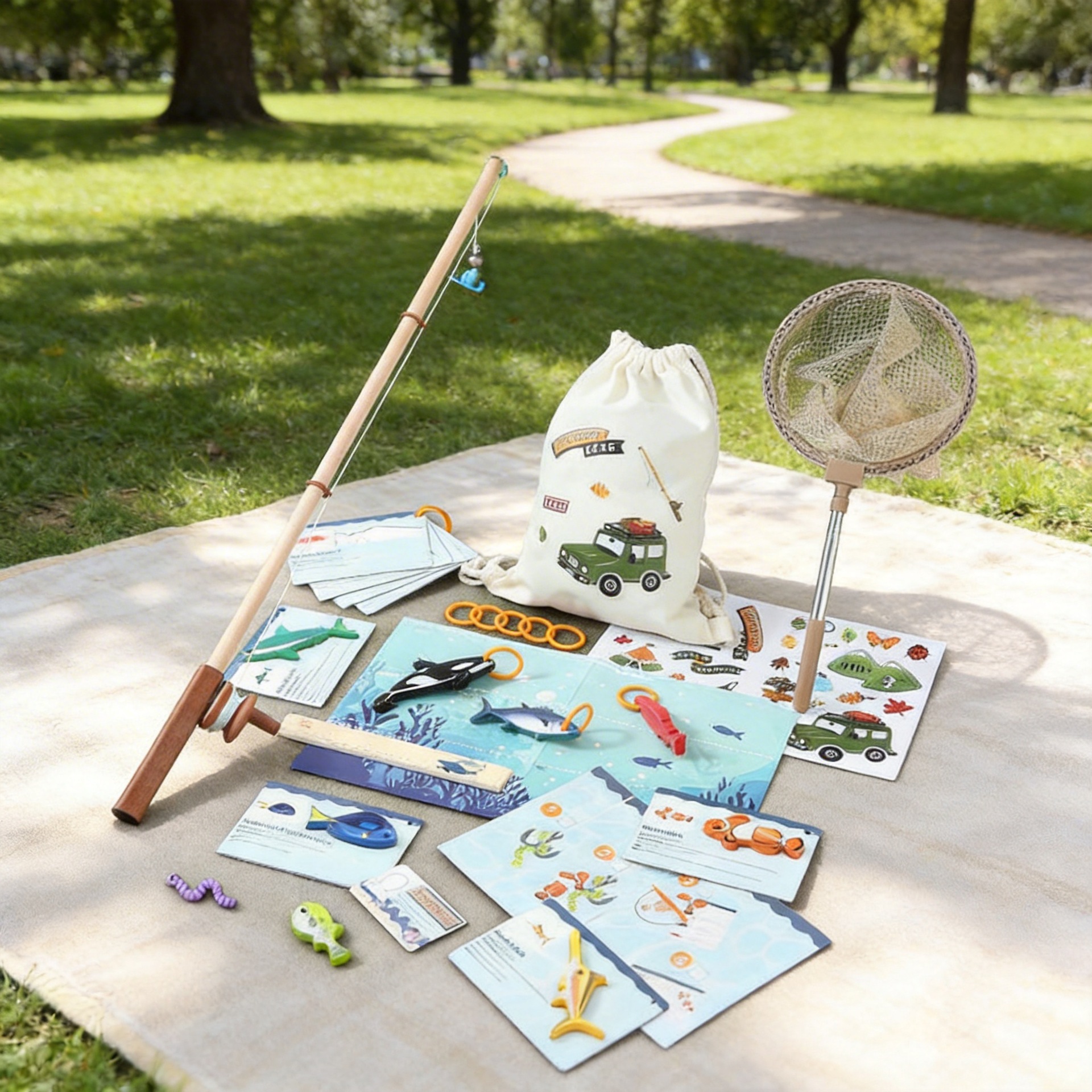 Amazon Baby Outdoor Adventure Set Insect Catching Children's Fun Play House Educational Imitation Fishing Toy Set