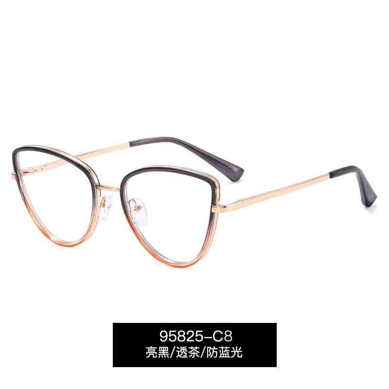 C8 negro brillante/té transparente/luz anti-azul