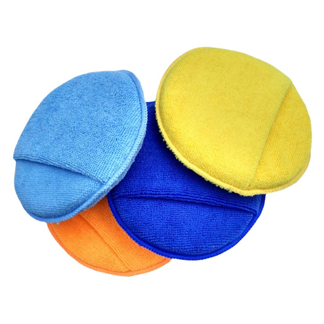 Круглая губка для полировки автомобиля, микрофибровая губка для полировки краев, губка для мойки автомобилей высокой плотности