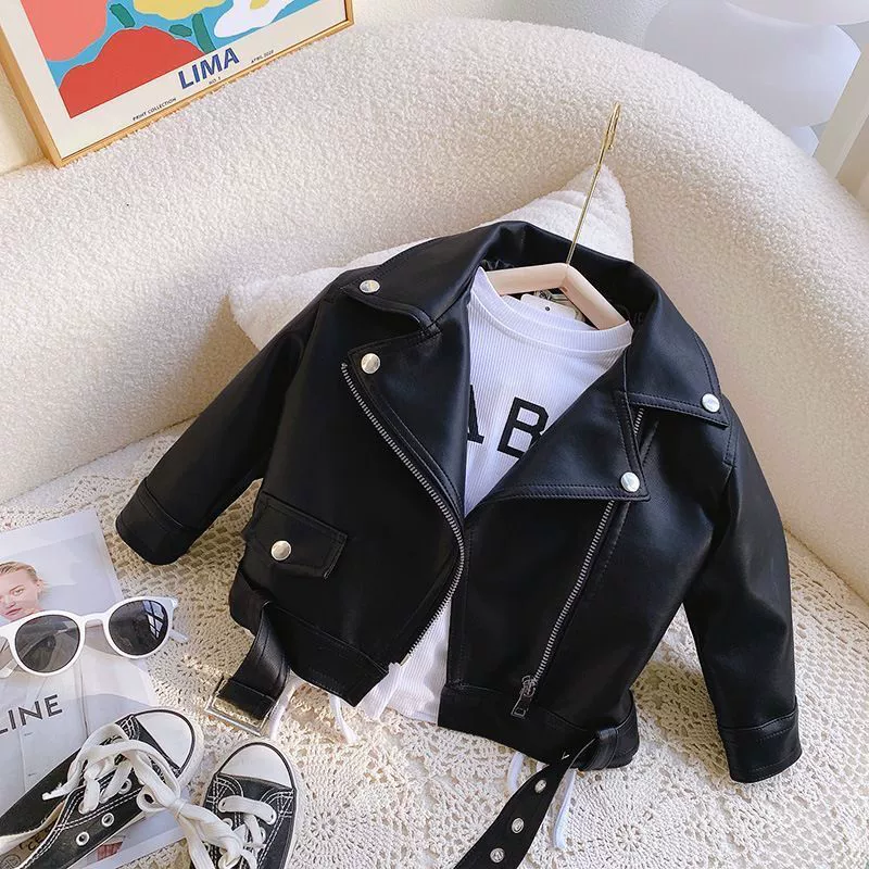 Короткий пояс, демисезонная fleece куртка для девочек западного стиля