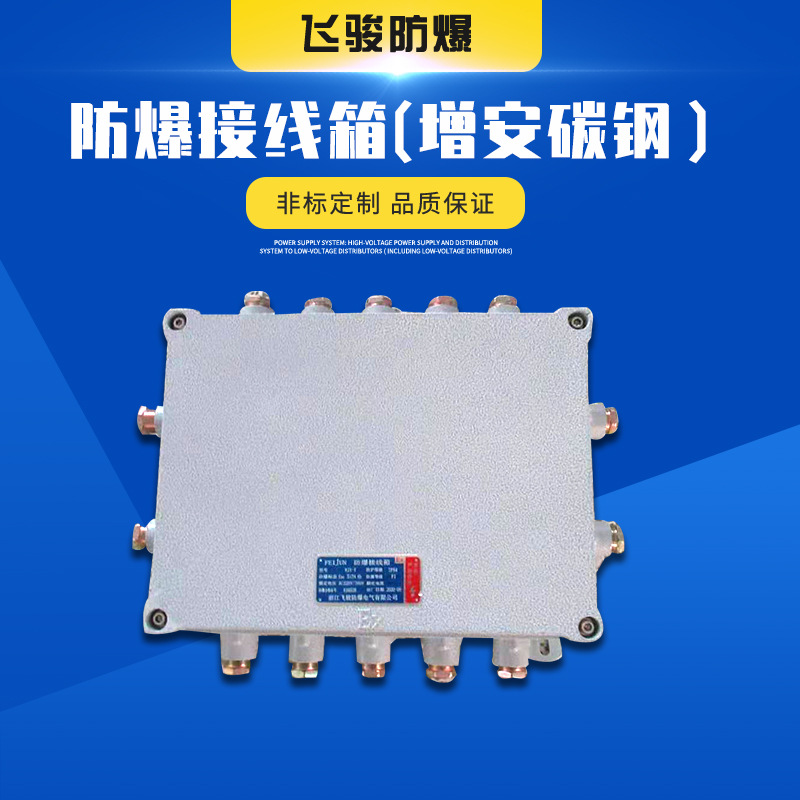厂家供应 增安碳钢隔爆型防爆接线配电箱仪表检修箱