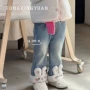 女童直筒冬季冬款加绒裤