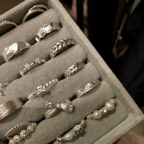 Korean 925 Pure Silver Plain Band Ring for Women, Non-Fading, Versatile Ending Ring, Ins Design, High-End Sense of Style, Fashion Open Ring