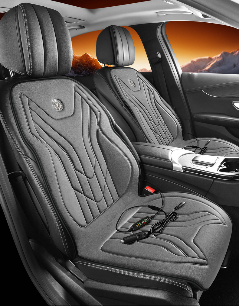 Car Heated Seat Cushion Winter Seat Cushion 12V24V Warm Car Electric Heating Pad Single Seat Double Seat Car Seat Cushion
