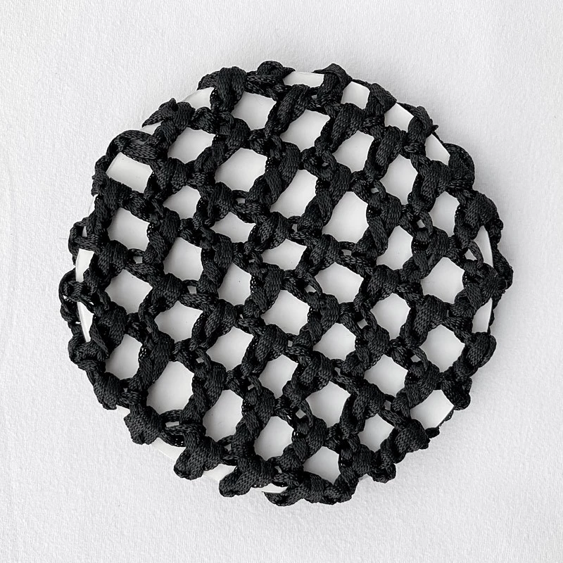 Связанная вручную профессиональная сетка с карманом медсестра стюардесса официант цветок для волос сменная Сменная сетка для волос шариковая головка сетчатый карман