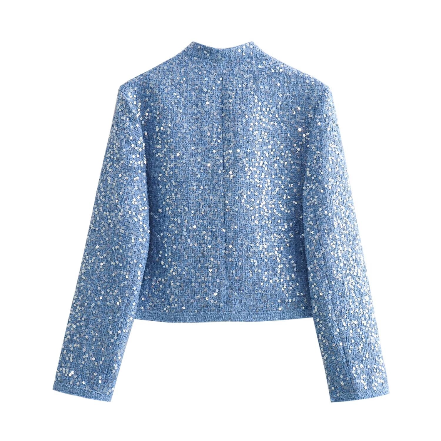 Women's clothing 2024 spring new style wind bead embellished short jacket_voghion.com