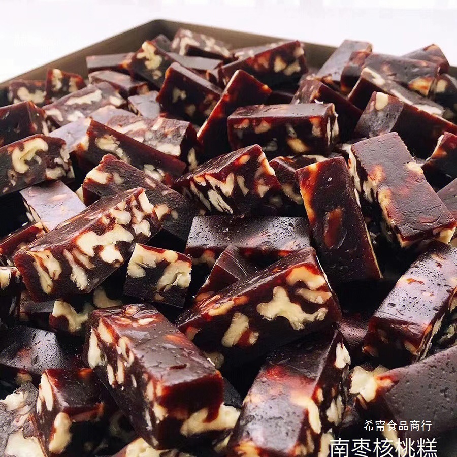 南枣核桃糕 核桃软糖枣泥 红枣好吃又健康的零食中国农业大学糕点