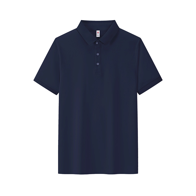 Business 7A antibacteriano Solo fresco antiarrugas color sólido solapa de manga corta ropa de trabajo camiseta de polo camisa POLO personalizada