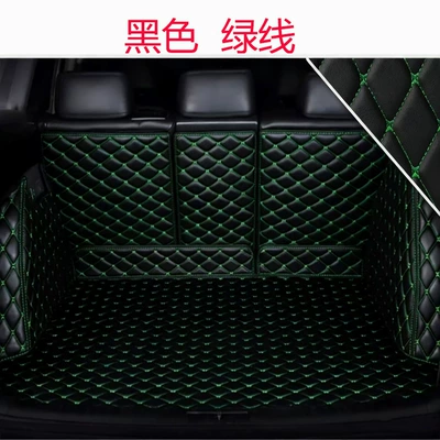 Mat Cross-Border — Trunk Mat - black-green-custom-made-for-your-specific-car-model-made-to-order-therefore-returns-are-not-accepted-without-a-valid-reason