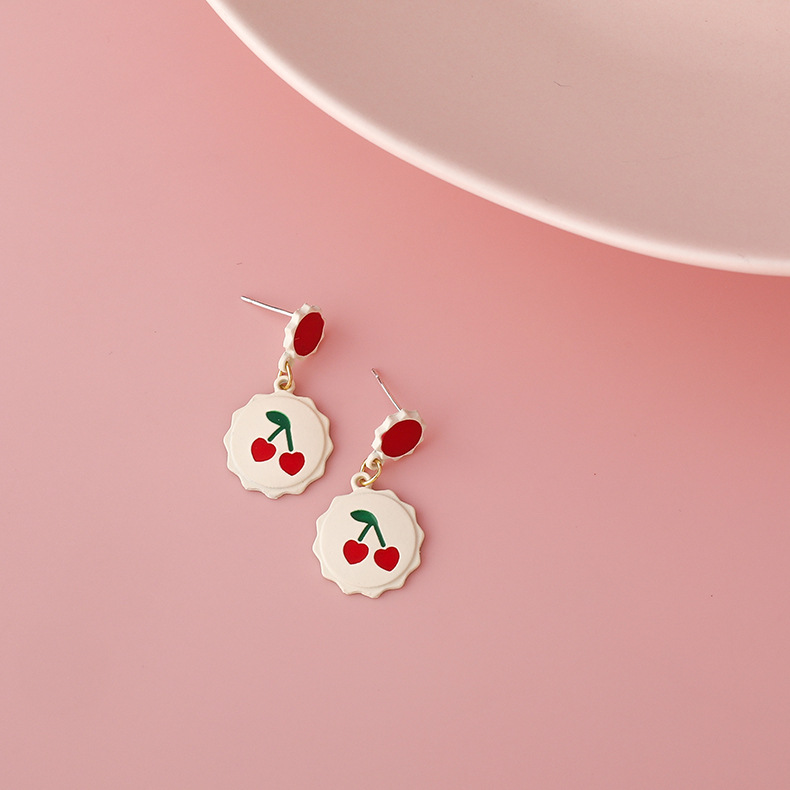 Fashion Heart Strawberry Earrings display picture 5
