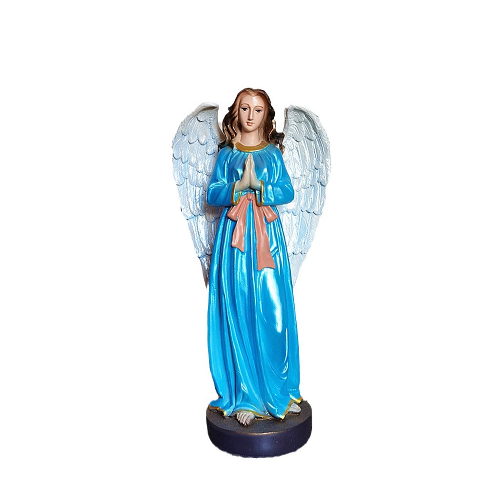 Transfronterizo 30cm mano ángel ornamentos de resina iglesia gabinete de televisión escritorio artesanía escultura