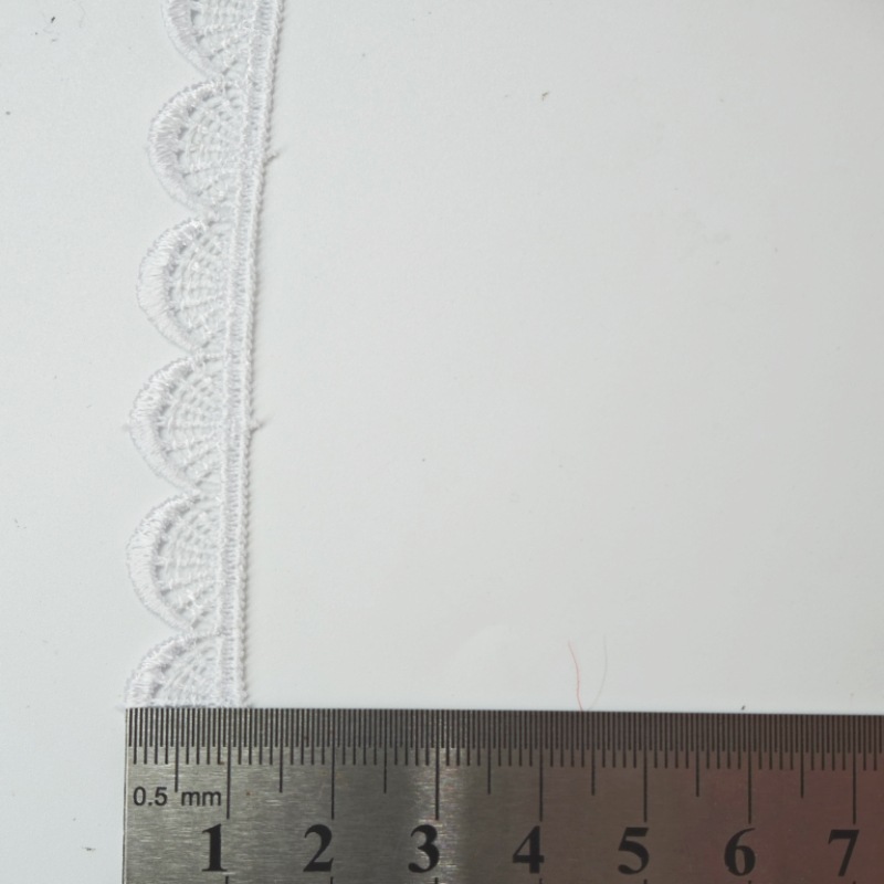 1,1 CM * blanco * semicircular