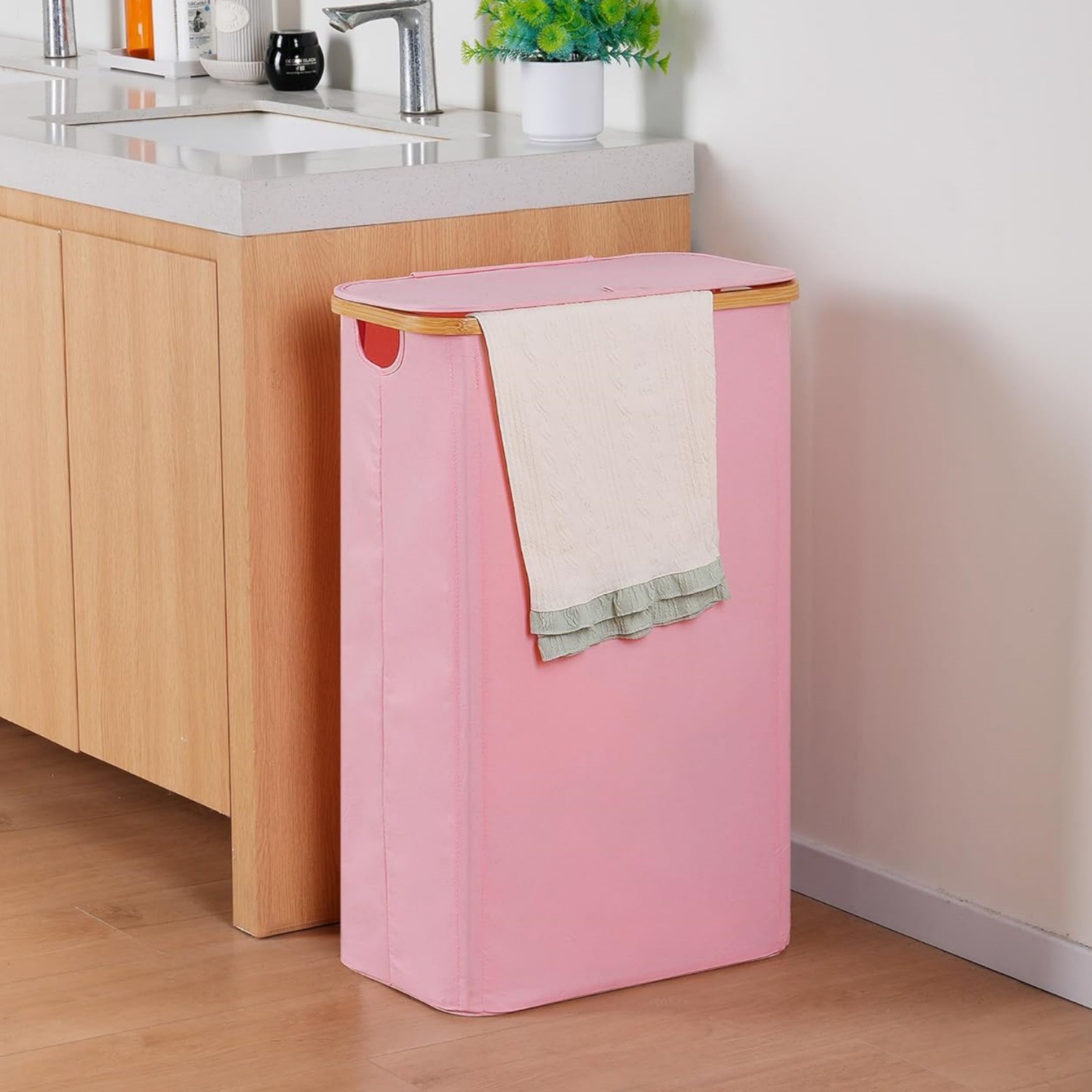 Cross-Border Dirty Clothes Basket Storage Basket with Lid Oxford Cloth Household Laundry Basket Foldable Bathroom Laundry Storage Basket